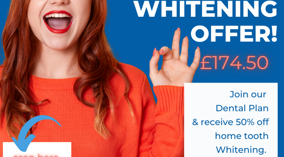Tooth Whitening offer: When joining our dental health plan